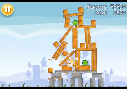 iPhone版Angry Birds（アングリーバード）ゲーム画面2