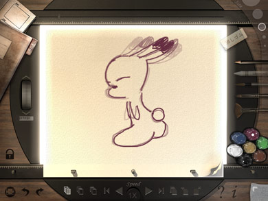 アニメ作成iPadアプリ「Animation Desk for iPad」実制作画面